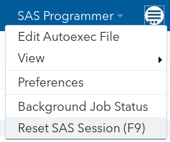Reinicializando uma sessão de trabalho